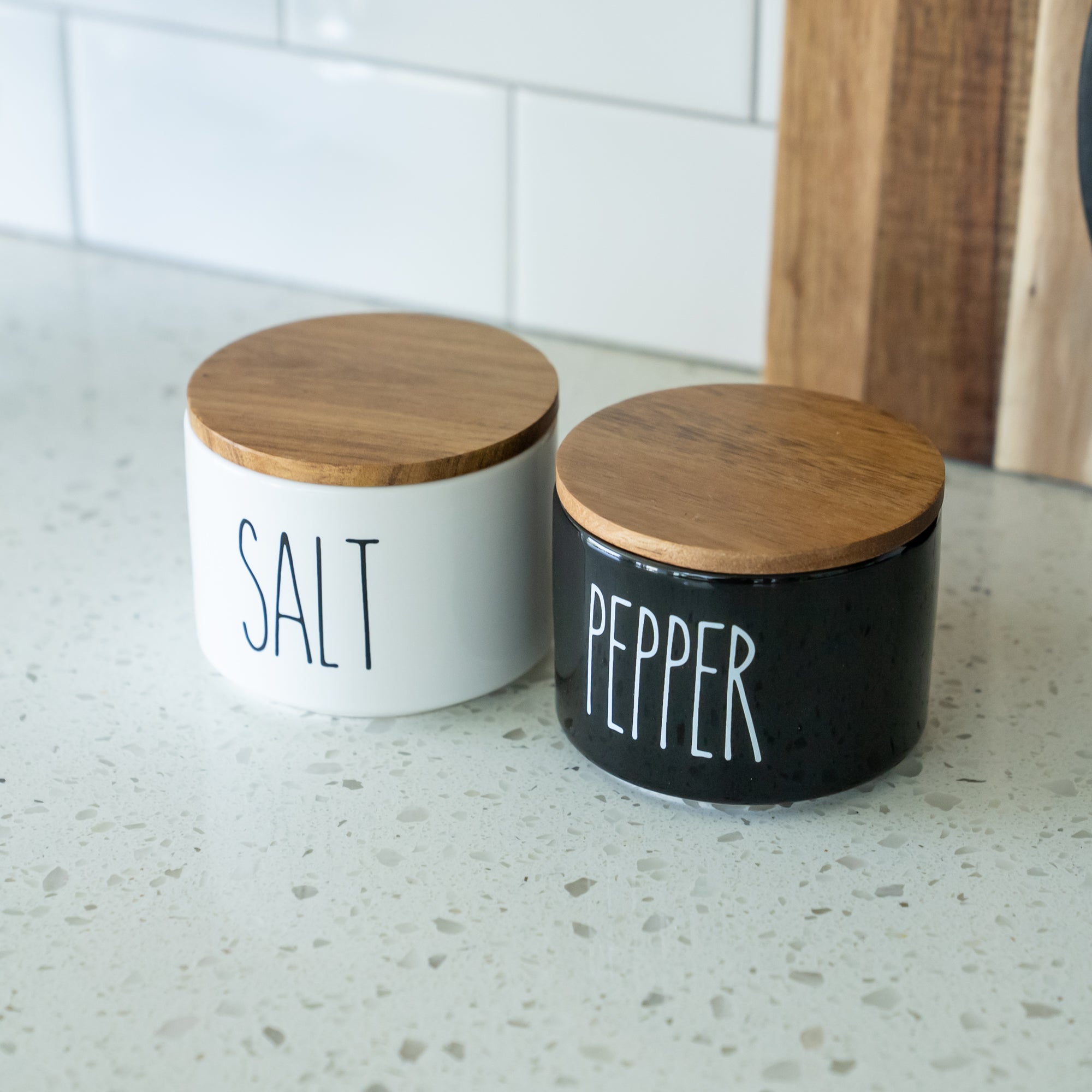 Ceramic Salt and Pepper Cellar Set
