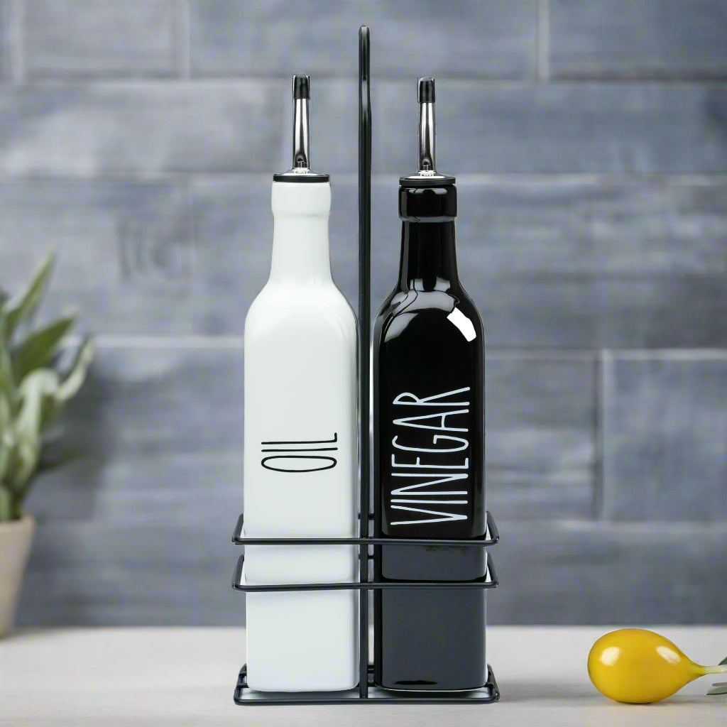 Ceramic Olive Oil & Vinegar Dispenser