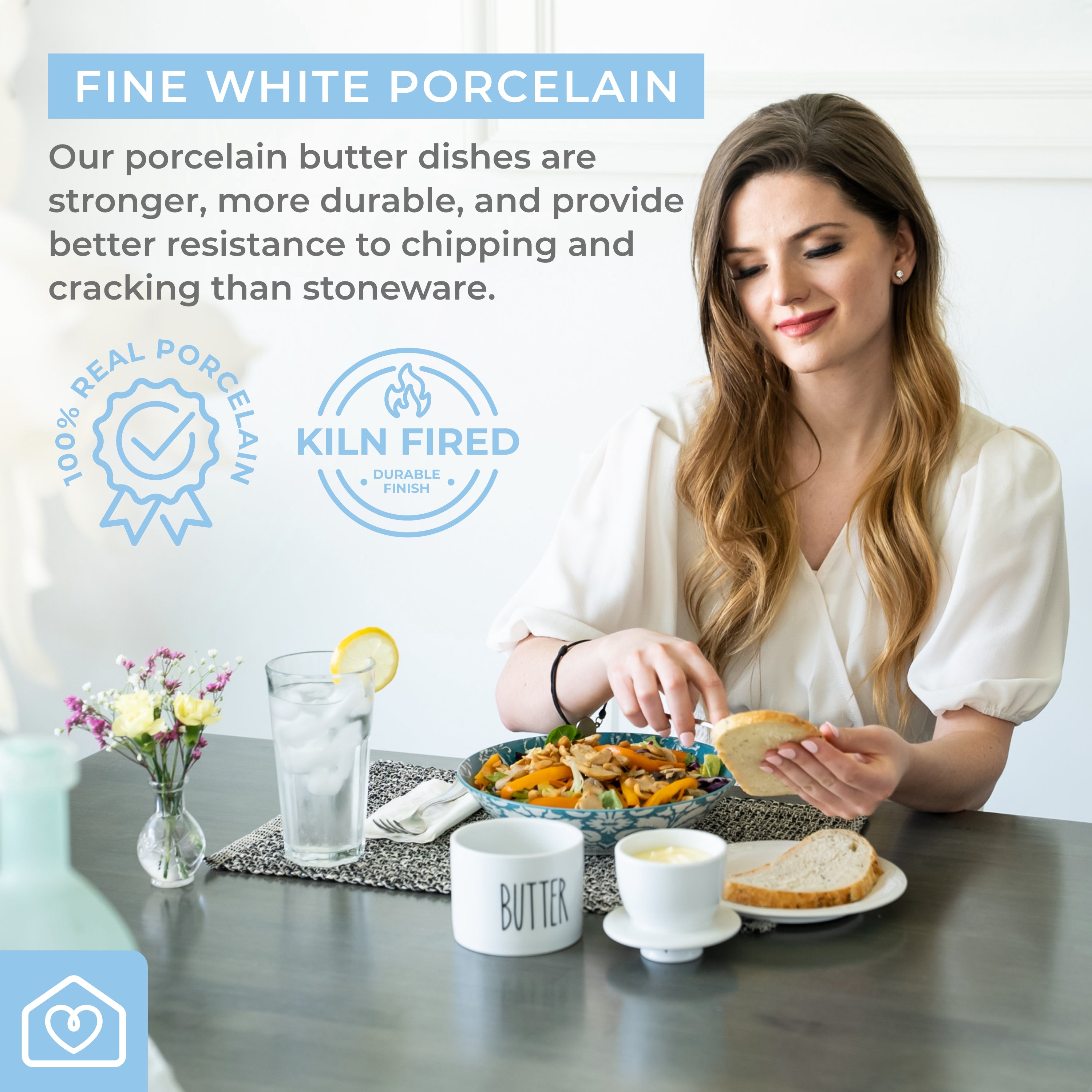 Porcelain French Butter Crock