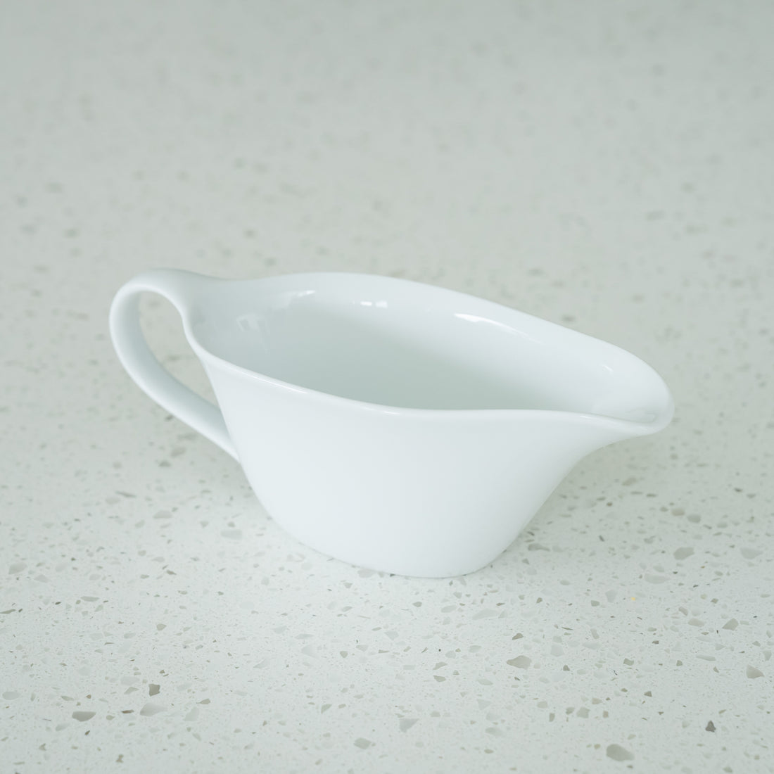 Porcelain Gravy Boat. Large White Gravy Boat
