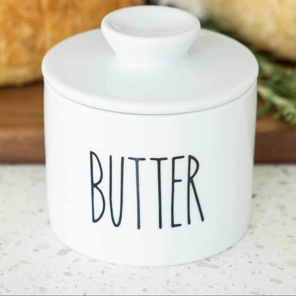 Porcelain French Butter Crock