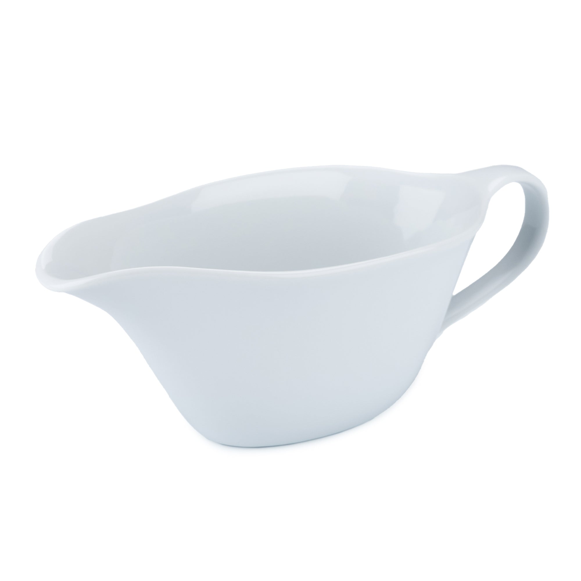 Porcelain Gravy Boat. Large White Gravy Boat